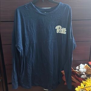 Colosseum Navy Blue Pitt Shirt with Glitter Logo